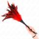 Перца KINK - RED MAIDS HORN SHAPED TICKLE CHICKEN FEATHERS 36 CM