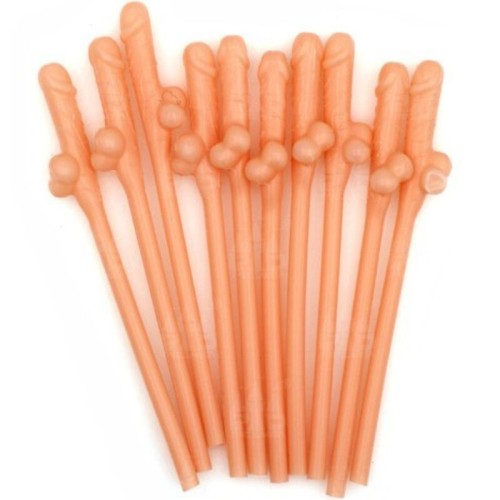 Сламки DIABLO PICANTE - 10 PENIS SHAPED STRAWS