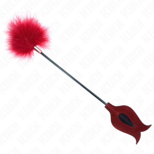 Перца KINK - TICKLE FEATHERS WITH ROSE-SHAPED PADDLE 8 CM