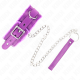 Нашийник KINK - COLLAR WITH LEASH 65 CM WITH RESTRICTIONS PURPLE 36-42 CM X 5.5 CM