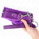 Нашийник KINK - COLLAR WITH LEASH 65 CM WITH RESTRICTIONS PURPLE 36-42 CM X 5.5 CM