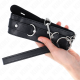 Нашийник KINK - COLLAR WITH BELT 65 CM WITH STRAP BLACK 54 X 4.5 CM