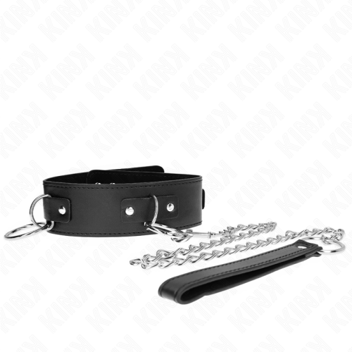 Нашийник KINK - NECKLACE WITH LEASH 65 CM 3 RING MODEL 2 ADJUSTABLE 36-43 CM X 5 CM