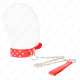 Нашийник KINK - RING RIVET STRAP NECKLACE WITH BELT 65 CM RED ADJUSTABLE 36-50 CM X 3.8 CM