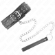 Нашийник KINK - NECKLACE WITH STRAP 65 CM SILVER BUCKLES ADJUSTABLE 33-46 CM X 5.5 CM