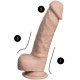 Дилдо SILEXD - MODEL 1 REAL SKIN REALISTIC PENIS THERMO REACTIVE 17.8 CM FLESH