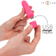 Мини вибратор INTENSE - SYMONE USB RECHARGEABLE VIBRATING BULLET 8 VIBRATIONS PINK 10 X 2.2 CM