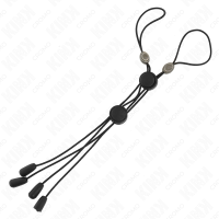 Щипки за зърна KINK - BLACK DETAIL NIPPLE CLAMPS WITH BL