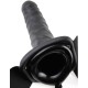 FETISH FANTASY 19 CM VIBRATING HOLLOW STRAP-ON BLACK | цена 111.67 лв.