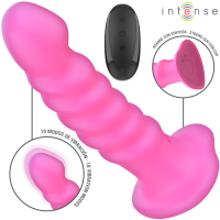 Вибратор INTENSE - CINDY VIBRATOR SIZE L SPIRAL DESIGN 10 VIBRATIONS PINK REMOTE CONTROL