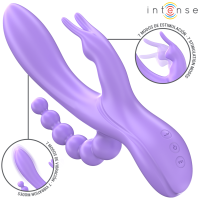 Вибратор INTENSE - MIKO TRIPLE VIBRATOR RABBIT & STIMULATOR & ANAL 7 VIBRATIONS PURPLE