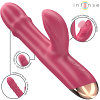 Вибратор INTENSE - CHLOE MULTIFUNCTION VIBRATOR 3 IN 1 RED