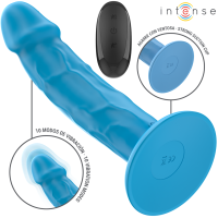 Вибратор INTENSE - PHOEBE REALISTIC VIBRATOR 10 VIBRATIONS BLUE REMOTE CONTROL
