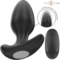Анален разширител INTENSE - JOEY ANAL PLUG 10 VIBRATIONS BLACK REMOTE CONTROL