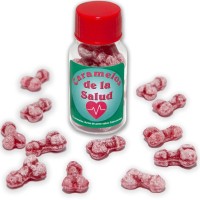 Бонбони DIABLO PICANTE - 12 HEALTH CANDIES PENIS SHAPE STRAWBERRY/CHERRY