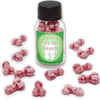 Бонбони DIABLO PICANTE - 12 PENIS-SHAPED LUCKY CANDIES STRAWBERRY/CHERRY