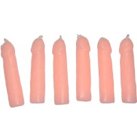 Свещи DIABLO PICANTE - 6 FLESH PENIS SHAPED CANDLES