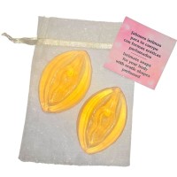 Сапуни DIABLO PICANTE - 2 VAGINA SHAPED PERFUMED SOAPS YELLOW