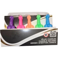 Свещи DIABLO PICANTE - BOX OF 5 PENIS-SHAPED CANDLES IN DIFFERENT COLORS