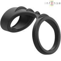 Пенис ринг INTENSE - THEO DOUBLE SILICONE PENIS RING BLA