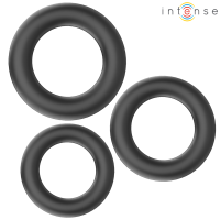 Комплект рингове INTENSE - HUGH 3 BASIC SILICONE PENIS R