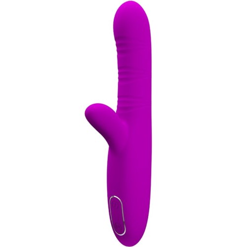 Вибратор PRETTY LOVE - ANGELIQUE MULTIFUNCTION VIBRATOR + CLITORIS STIMULATOR PURPLE
