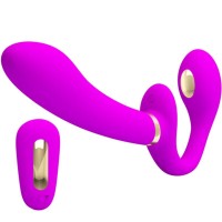 Страп-он PRETTY LOVE - THUNDERBIRD DOUBLE STRAP-ON VIBRA