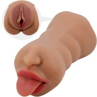 Двоен мастурбатор CRAZY BULL SARAH MOUTH & VAGINA