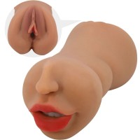 Двоен мастурбатор CRAZY BULL ZOEY MOUTH & VAGINA
