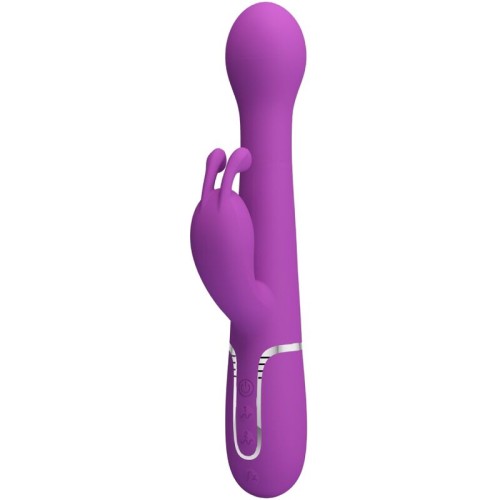 Вибратор PRETTY LOVE - DEJON 3 IN 1 MULTIFUNCTION RABBIT VIBRATOR  PURPLE