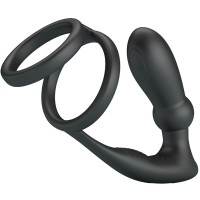 Пенис ринг PRETTY LOVE - EMONI PENIS RING + ANAL PLUG 12