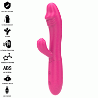 Вибратор INTENSE - IVY FLEXIBLE VIBRATOR 10 VIBRATIONS WITH STIMULATING TONGUE PINK