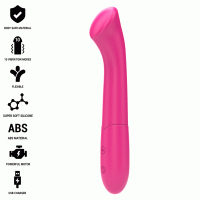 Вибратор INTENSE - PATY VIBRATOR 19 CM FLEXIBLE 10 VIBRATIONS MODEL 2 PINK