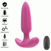Анален плъг INTENSE - ROSS ANAL PLUG 10 VIBRATIONS PINK 