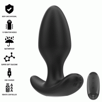 Анален плъг INTENSE - JOEY ANAL PLUG 10 VIBRATIONS BLACK