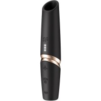 Стимулатор SATISFYER - PERFECT KISS WAVE CLITORIS STIMULATOR BLACK / GOLD