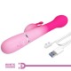 Вибратор PRETTY LOVE - DEJON 3 IN 1 MULTIFUNCTION RABBIT VIBRATOR PINK
