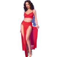 Бельо CHILIROSE - CR 4850 RED TOP AND LEGGINGS SET WITH 