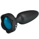Анален разширител PRETTY LOVE - TARION ANAL PLUG WITH  LED LIGHT BLACK 12.5 CM