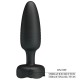 Анален разширител PRETTY LOVE - TARION ANAL PLUG WITH  LED LIGHT BLACK 12.5 CM