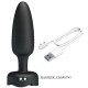 Анален разширител PRETTY LOVE - TARION ANAL PLUG WITH  LED LIGHT BLACK 12.5 CM