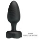 Анален разширител PRETTY LOVE - VARIAN ANAL PLUG WITH  LED LIGHT BLACK 10.8 CM