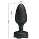 Анален разширител PRETTY LOVE - OSBORN ANAL PLUG WITH  LED LIGHT BLACK 9.8 CM