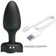 Анален разширител PRETTY LOVE - OSBORN ANAL PLUG WITH  LED LIGHT BLACK 9.8 CM