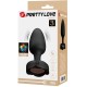 Анален разширител PRETTY LOVE - OSBORN ANAL PLUG WITH  LED LIGHT BLACK 9.8 CM