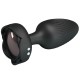 Анален разширител PRETTY LOVE - OSBORN ANAL PLUG WITH  LED LIGHT BLACK 9.8 CM
