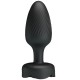 Анален разширител PRETTY LOVE - OSBORN ANAL PLUG WITH  LED LIGHT BLACK 9.8 CM