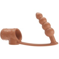 Анален разширител PRETTY LOVE - PENIS SLEEVE WITH ANAL PLUG NATURAL