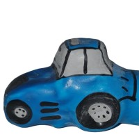 Презервативи CONDOMERIE - HANDPAINTED NOVELTY CONDOMS TRACTOR BLUE XL
