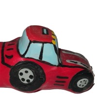 Презервативи CONDOMERIE - HANDPAINTED NOVELTY CONDOMS TRACTOR RED XL